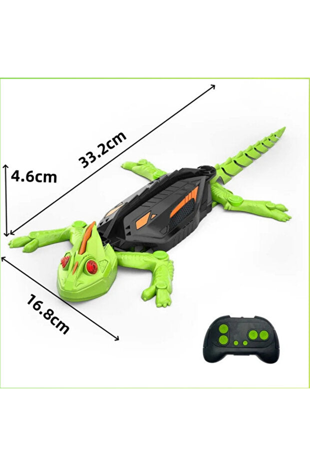 🦎 Duvara Tırmanan Robot Kertenkele 🤖 | LED Işıklı & Uzaktan Kumandalı 🔥