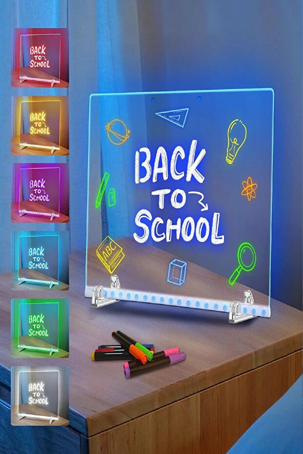 ✨ LED Işıklı Boyama Tahtası 🎨 Çocuklar İçin Eğitici Çizim ve Yazı Tahtası 🌈